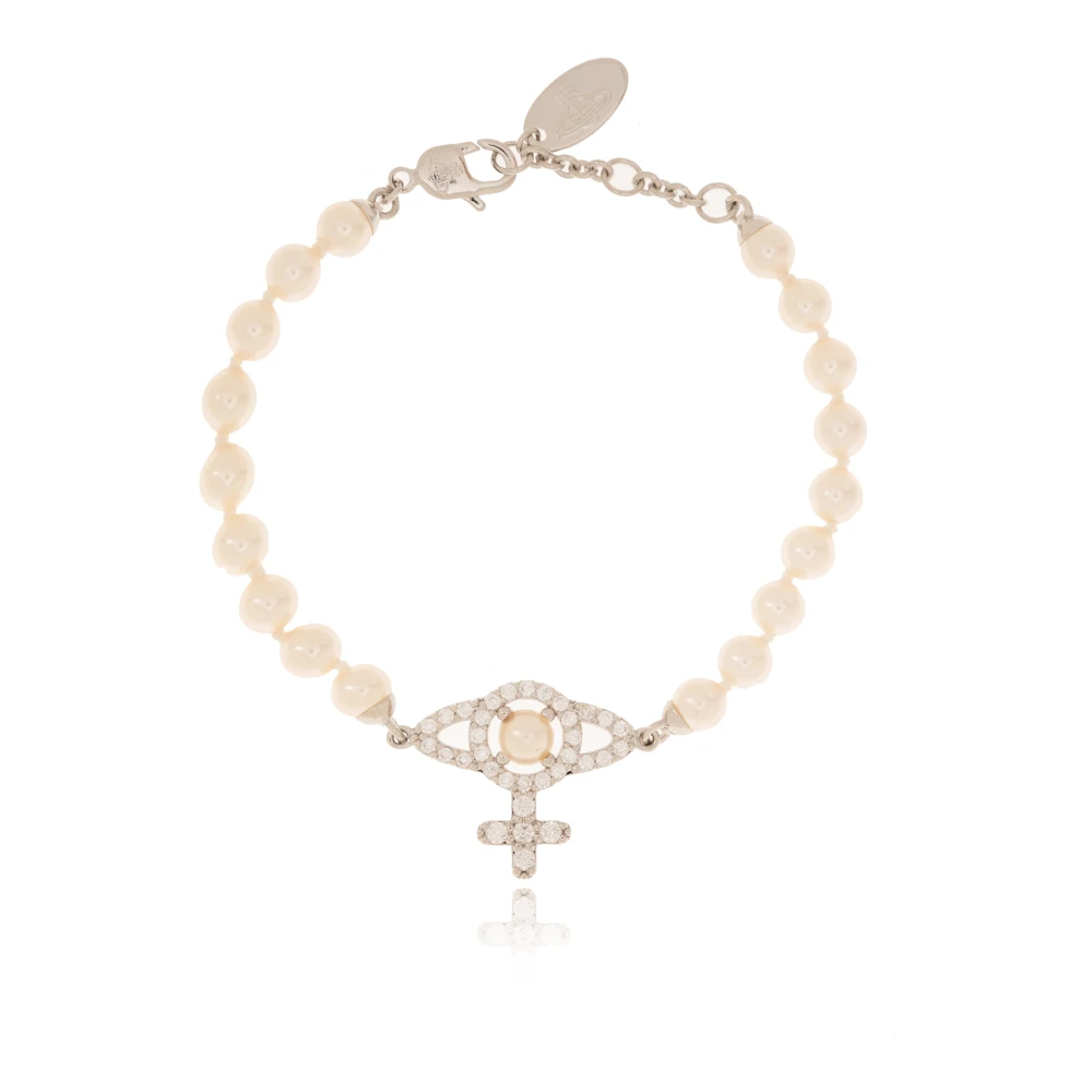 Vivienne Westwood Women's Gray Olympia Pearl Bracelet - Bracelets - One Size - Accessories