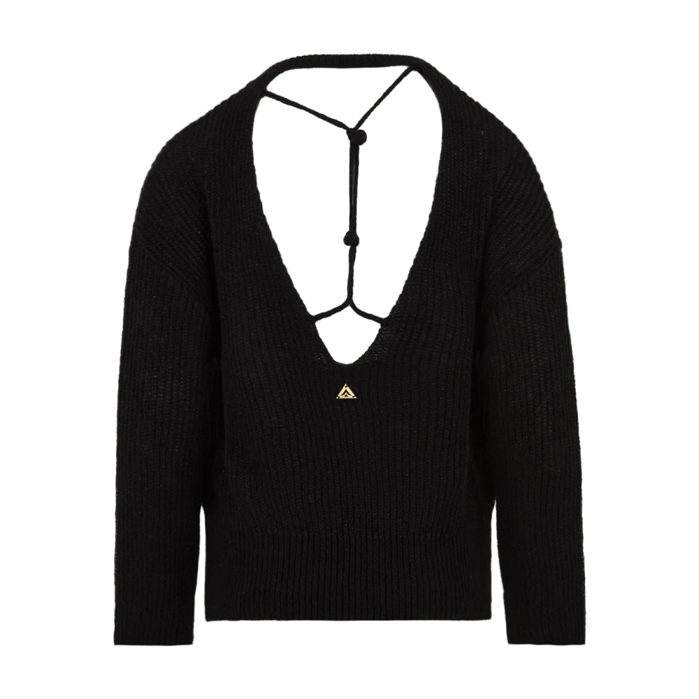 Akep Zwarte Sweaters voor Mannen Black Dames