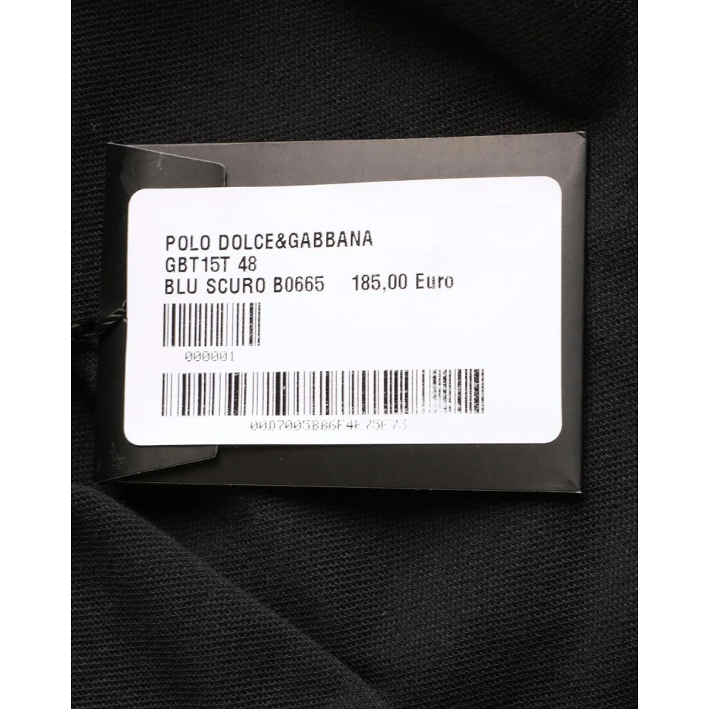 Dolce & Gabbana Klassieke Polo Shirt voor Heren Blue Heren