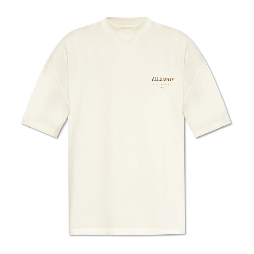 AllSaints 'Underground' oversized T-shirt White Heren