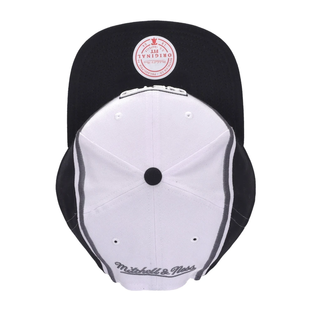 Mitchell & Ness Brooklyn Nets Platte Klep Snapback Pet White Heren