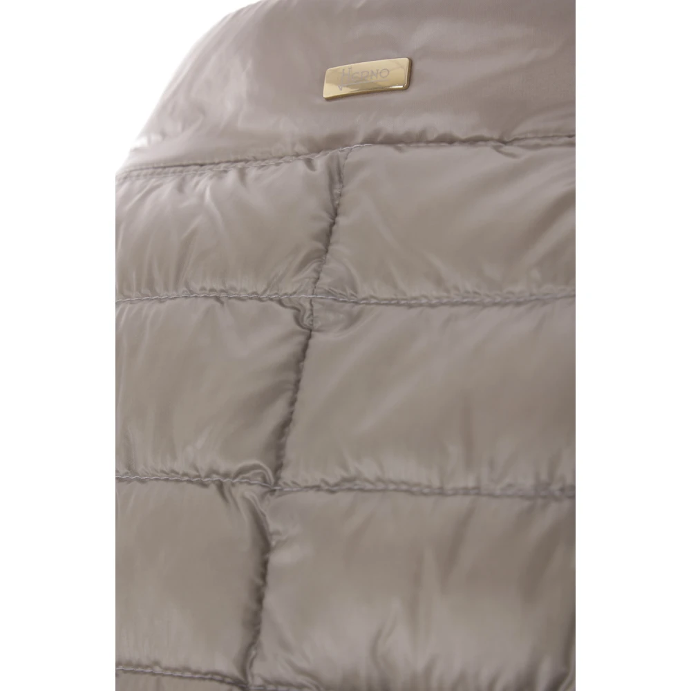 Herno Lichtgrijze Ultralichte Nylonjas Gray Dames