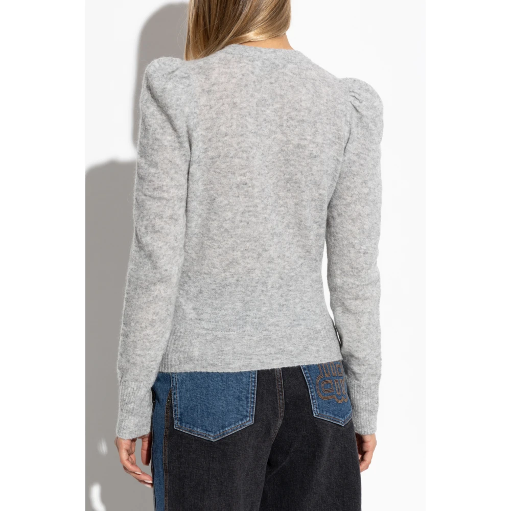 Munthe Cardigan met wollen afwerking Gray Dames