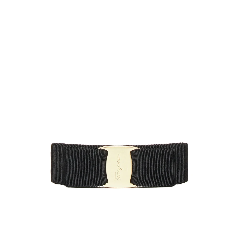 Ferragamo Women's Black Vara Bow Hairclip - Image 3