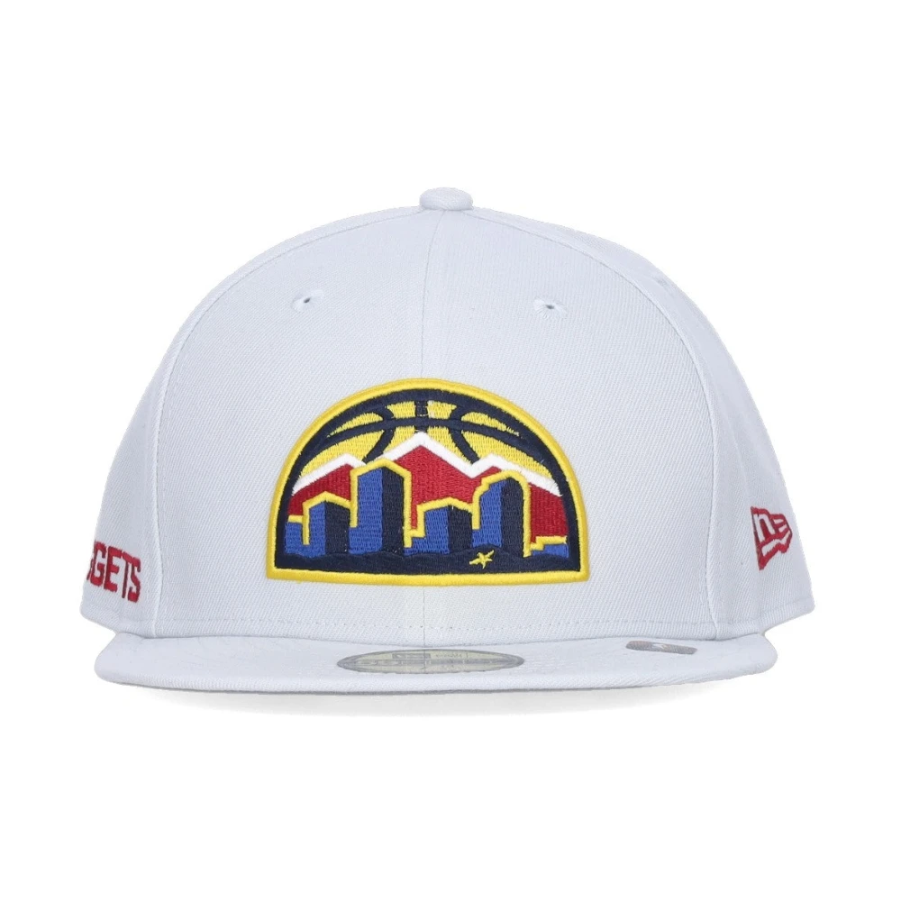 new era Denver Nuggets Platte Klep Pet White Heren