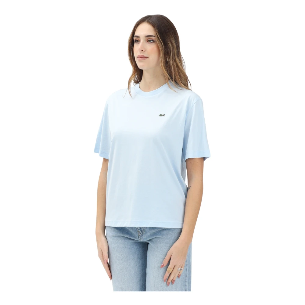 Lacoste Heldere Blauwe T-shirt en Polo Blue Dames