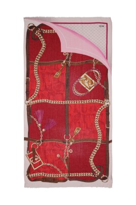 echarpe-en-polyester-rouge-a-motif