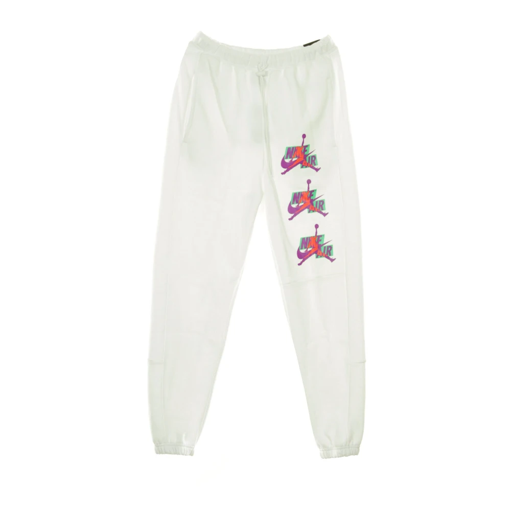 Jordan Klassieke witte sweatpants voor heren White Dames