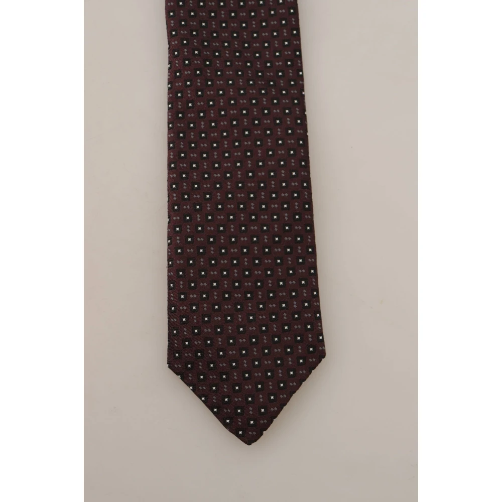 Dolce & Gabbana Zijden Geometrische Vlinderdas Multicolor Heren