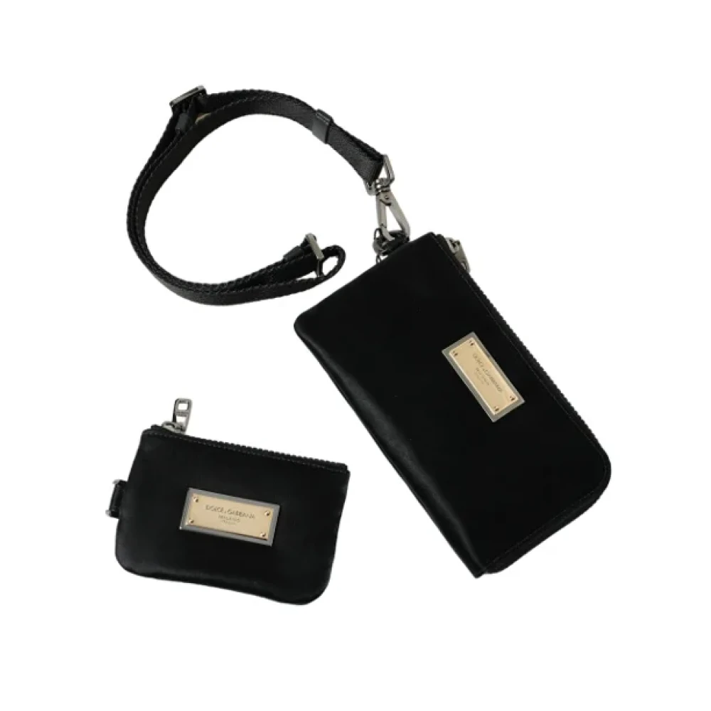 Dolce & Gabbana Pre-owned Fabric pouches Black Dames