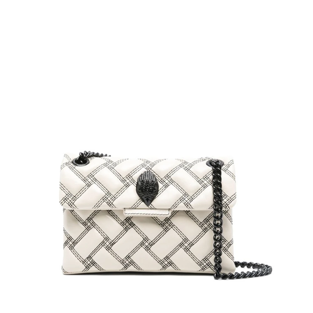 Kurt Geiger Witte Schoudertas met Kettingriem White Dames