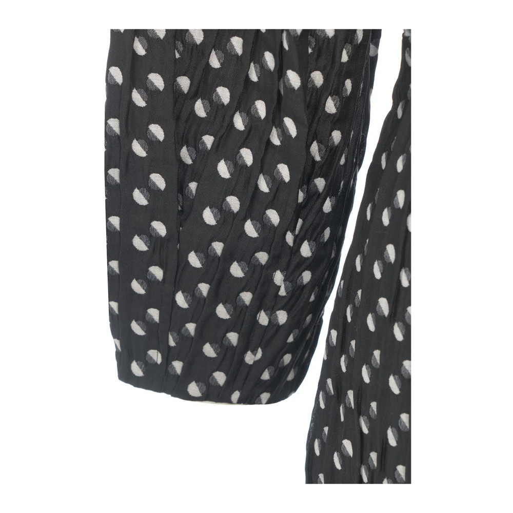 BAUM UND PFERDGARTEN V-hals A-lijn mini-jurk met ballonmouwen Black Dames