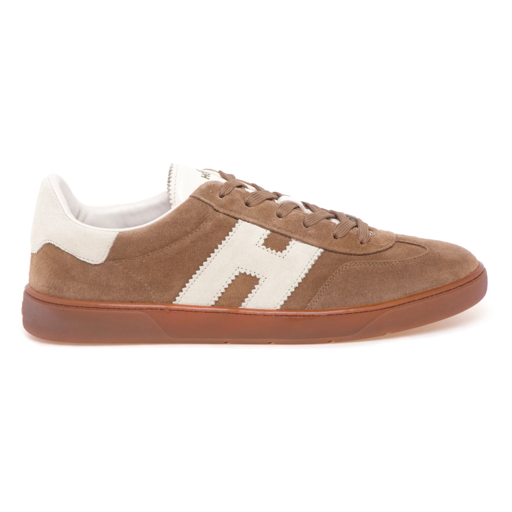 Hogan Coole Suède Sneakers Heren Schoenen Beige
