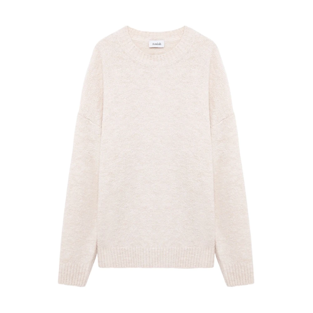 Amish Katoenen Gebreide Truien en Sweaters Beige Heren