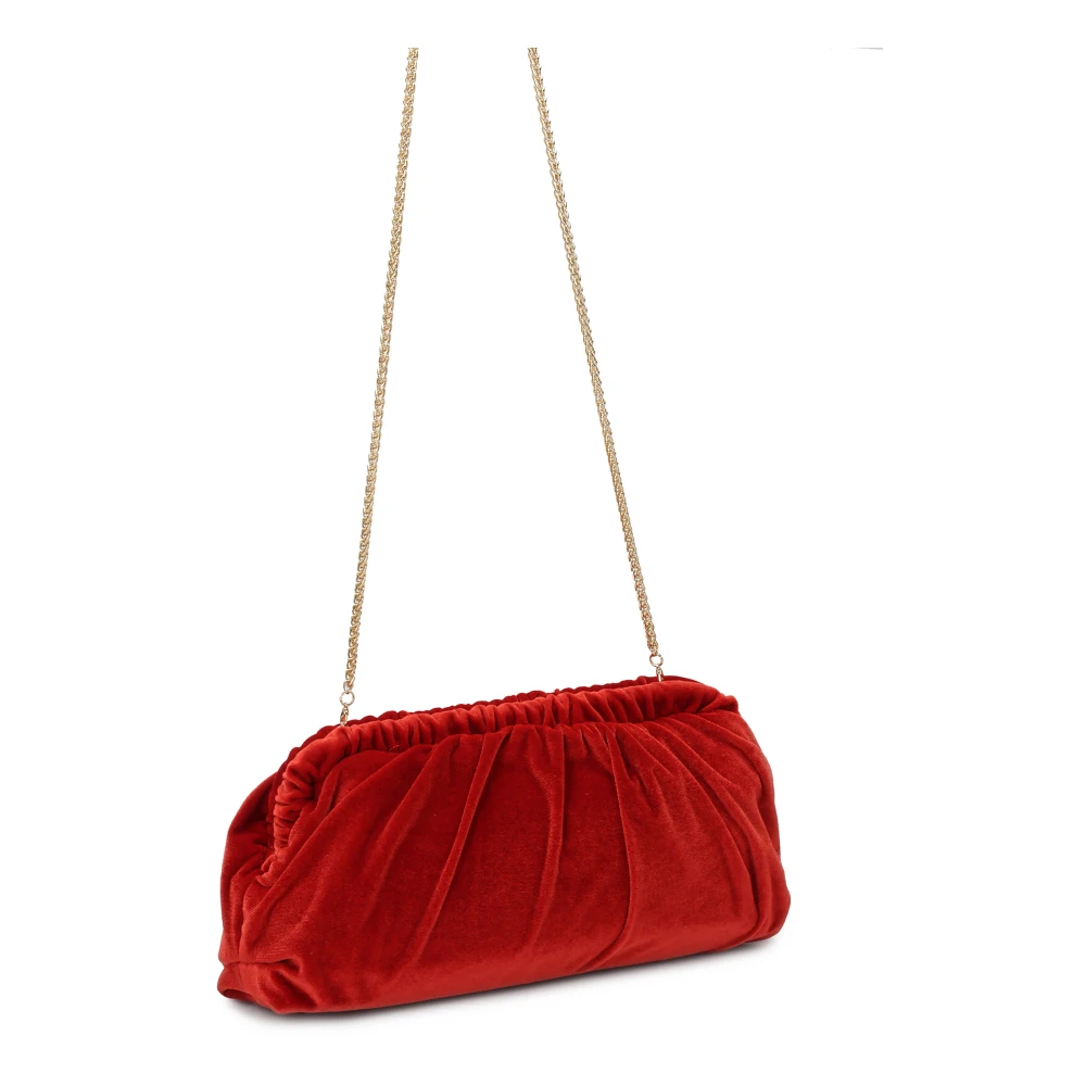 Kazar Rode stoffen handtas met grote bloemen Red Dames