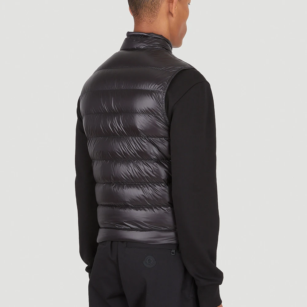 Moncler Gui Mouwloze Donsjas Black Heren