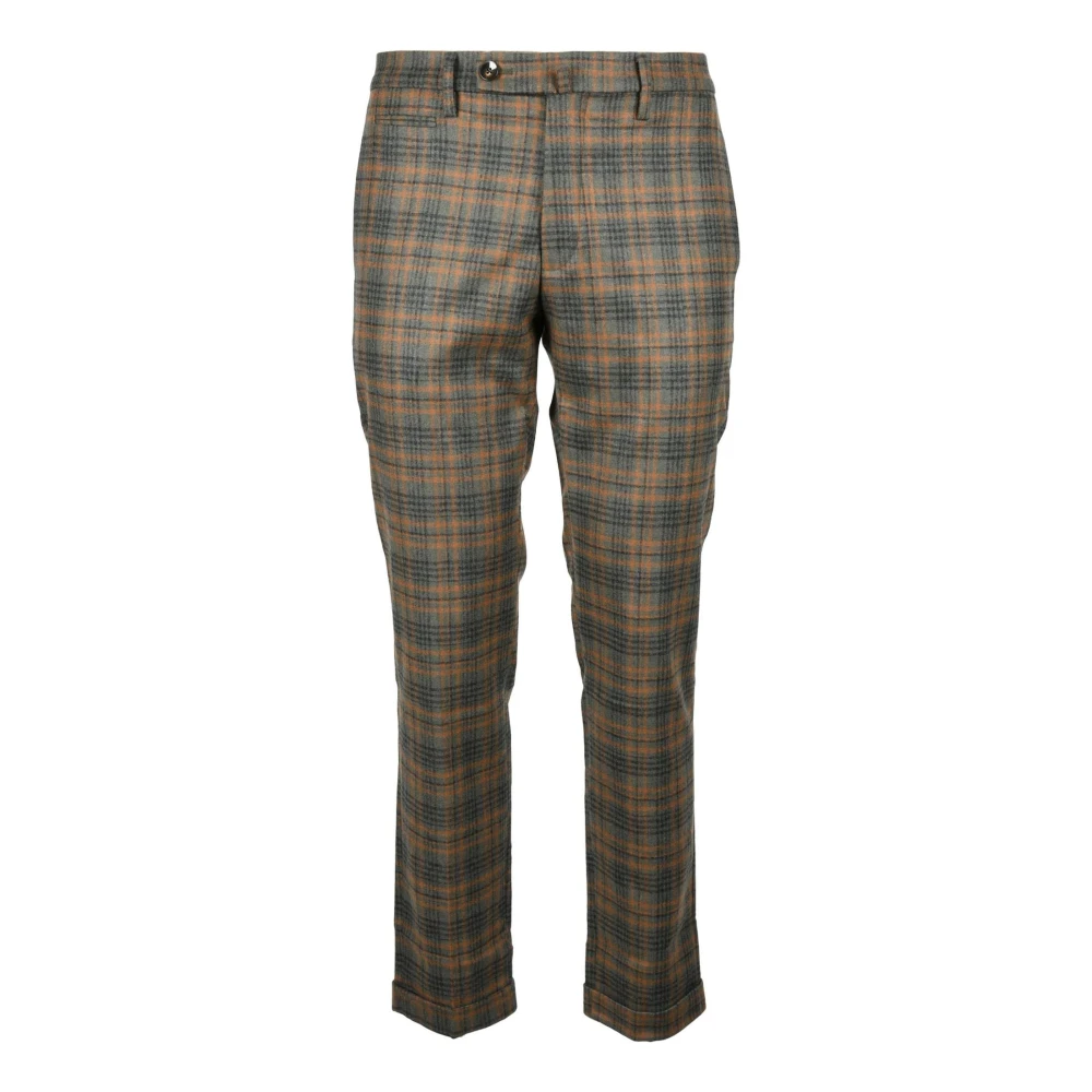 Michael Coal Stijlvolle broek van wolmix Multicolor Heren