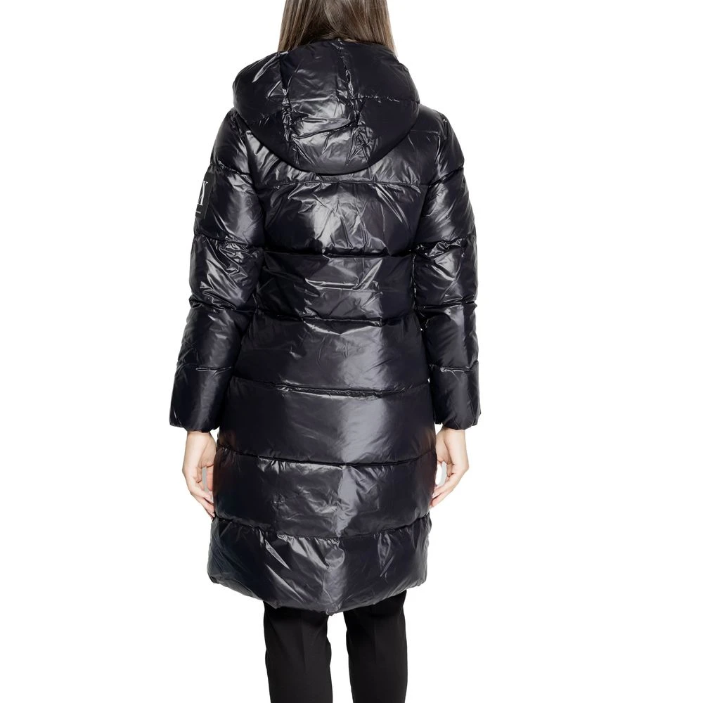 Armani Exchange Zwarte Polyamide Dames Herfst Winter Jas Black Dames