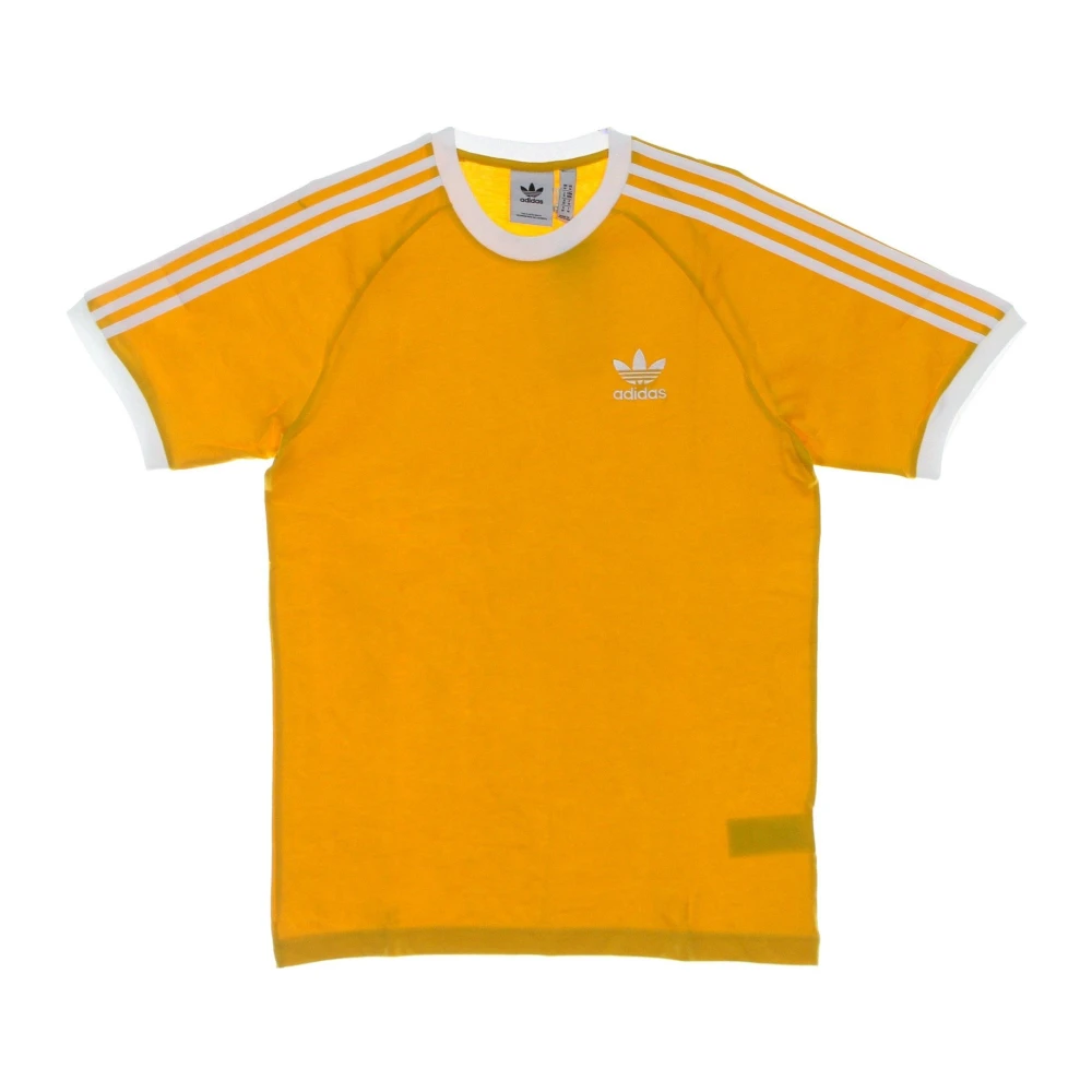 Adidas Gouden 3-Stripes Tee Active Yellow Heren