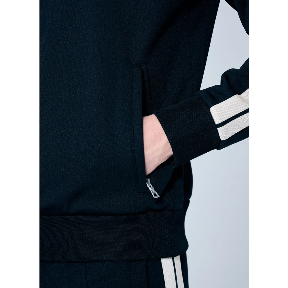 Moncler Logo Patch Zip-Up Cardigan Black Heren