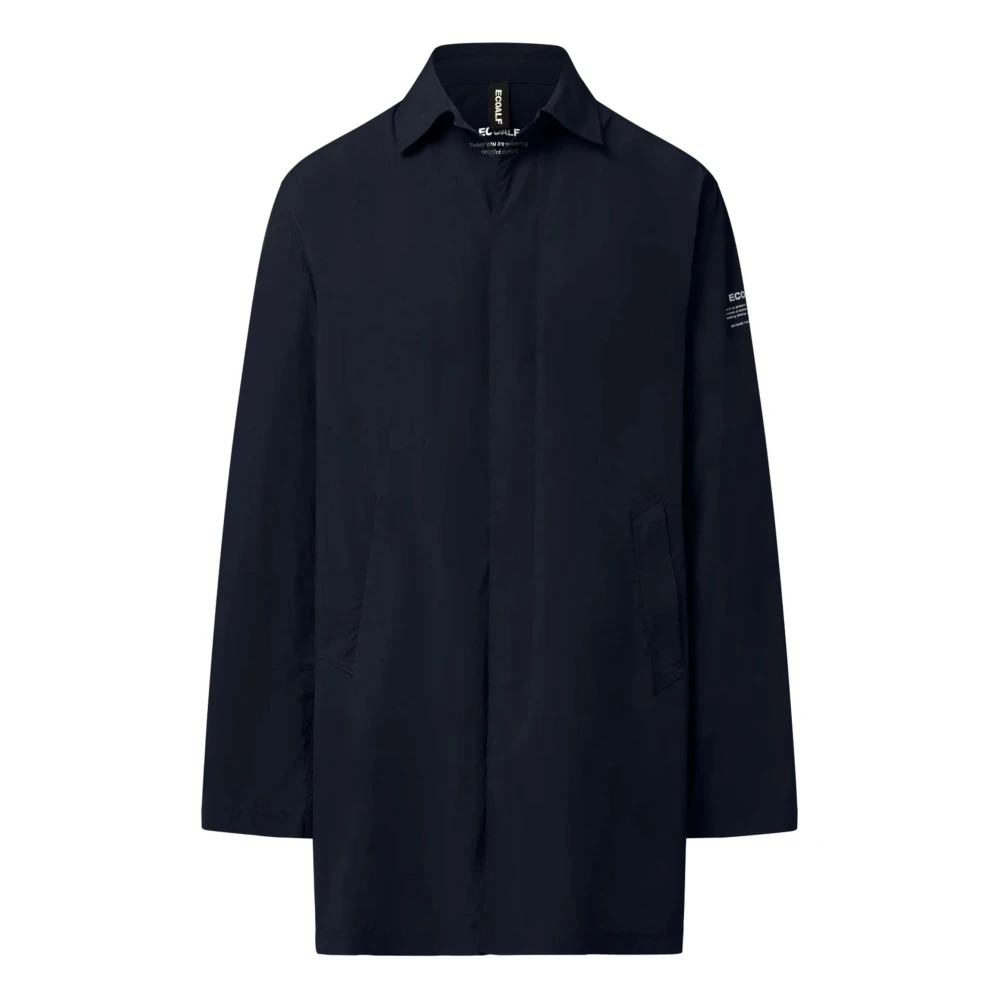 Ecoalf Men's Blue Single-Breasted Coats, L, Vestal Jacket