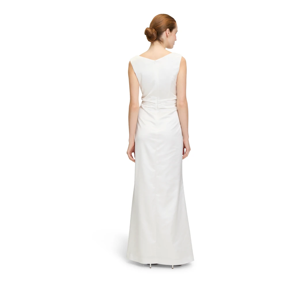 Vera Mont Elegante Gerimpelde Avondjurk White Dames