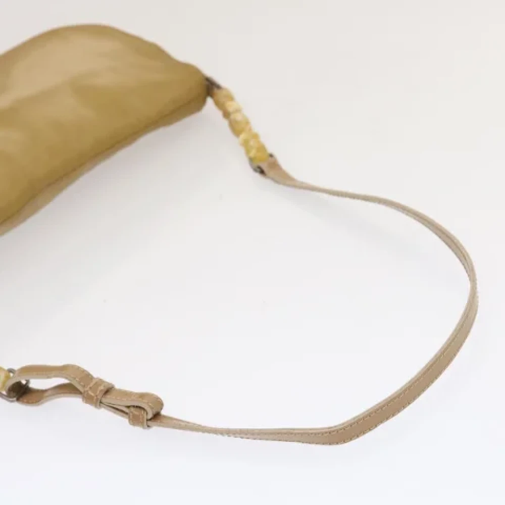 Dior Vintage Pre-owned Nylon dior-bags Beige Dames