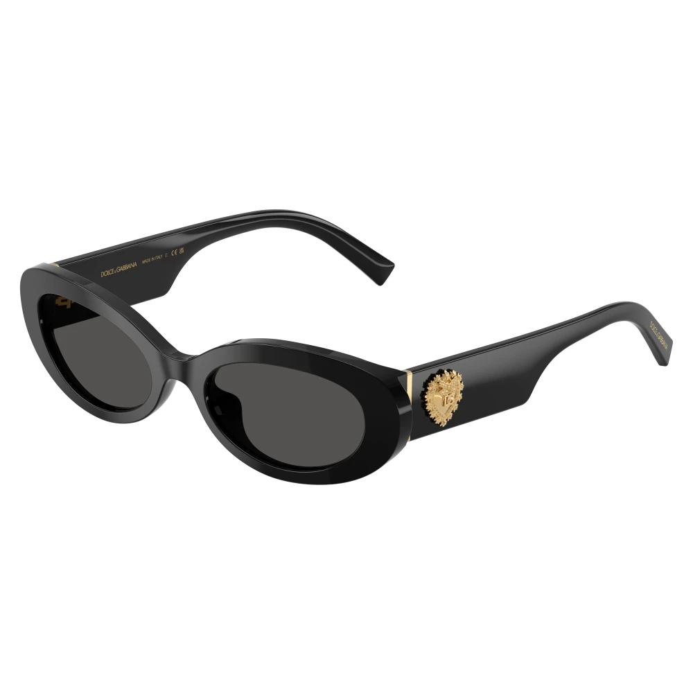 Dolce & Gabbana , Sunglasses, Unisex, Black, 53 Mm, Oval Sunglasses - Image 4