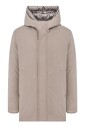 beige-korte-parka-met-bi-stretch-stof