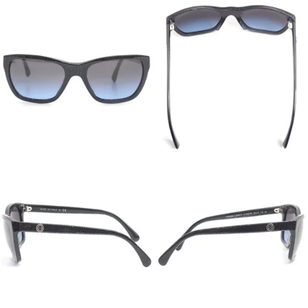 Chanel Vintage Pre-owned Plastic sunglasses Blue Dames