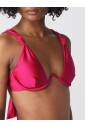 fuchsia-knotted-underwire-bikini-swimsuit