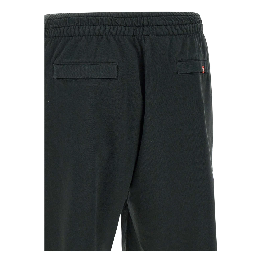 Diesel Zwarte Mesh Gradiënt Shorts Black Heren