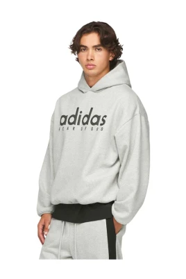 Heather Cotton Fleece Hoodie
