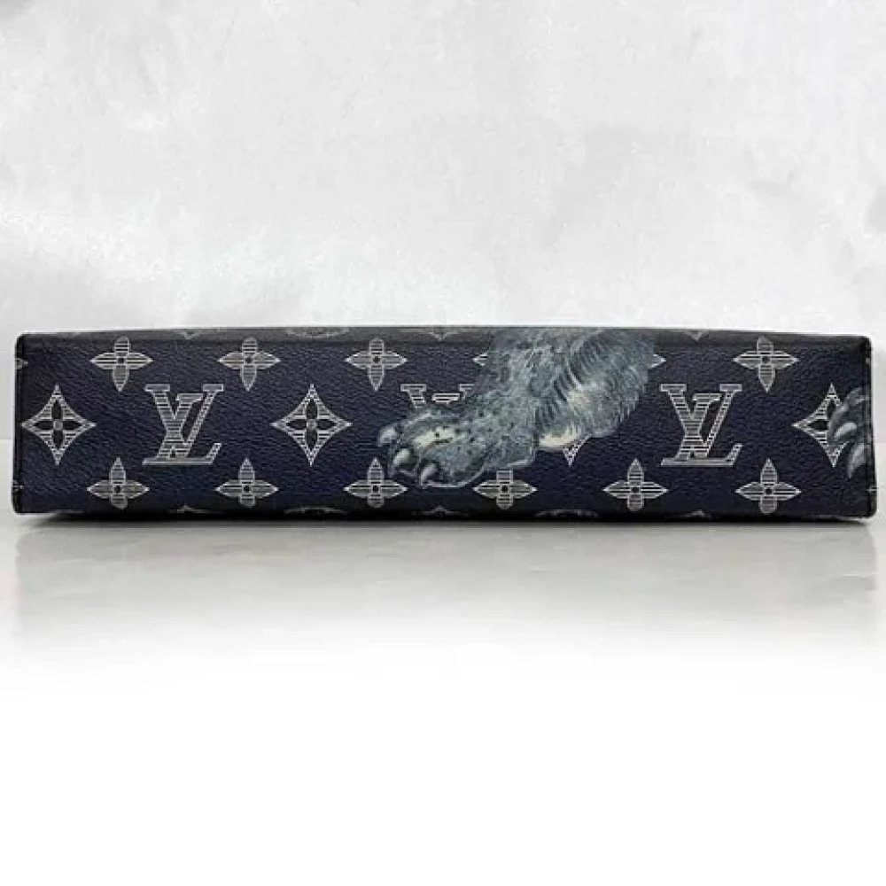 Louis Vuitton Vintage Pre-owned Canvas clutches Blue Dames
