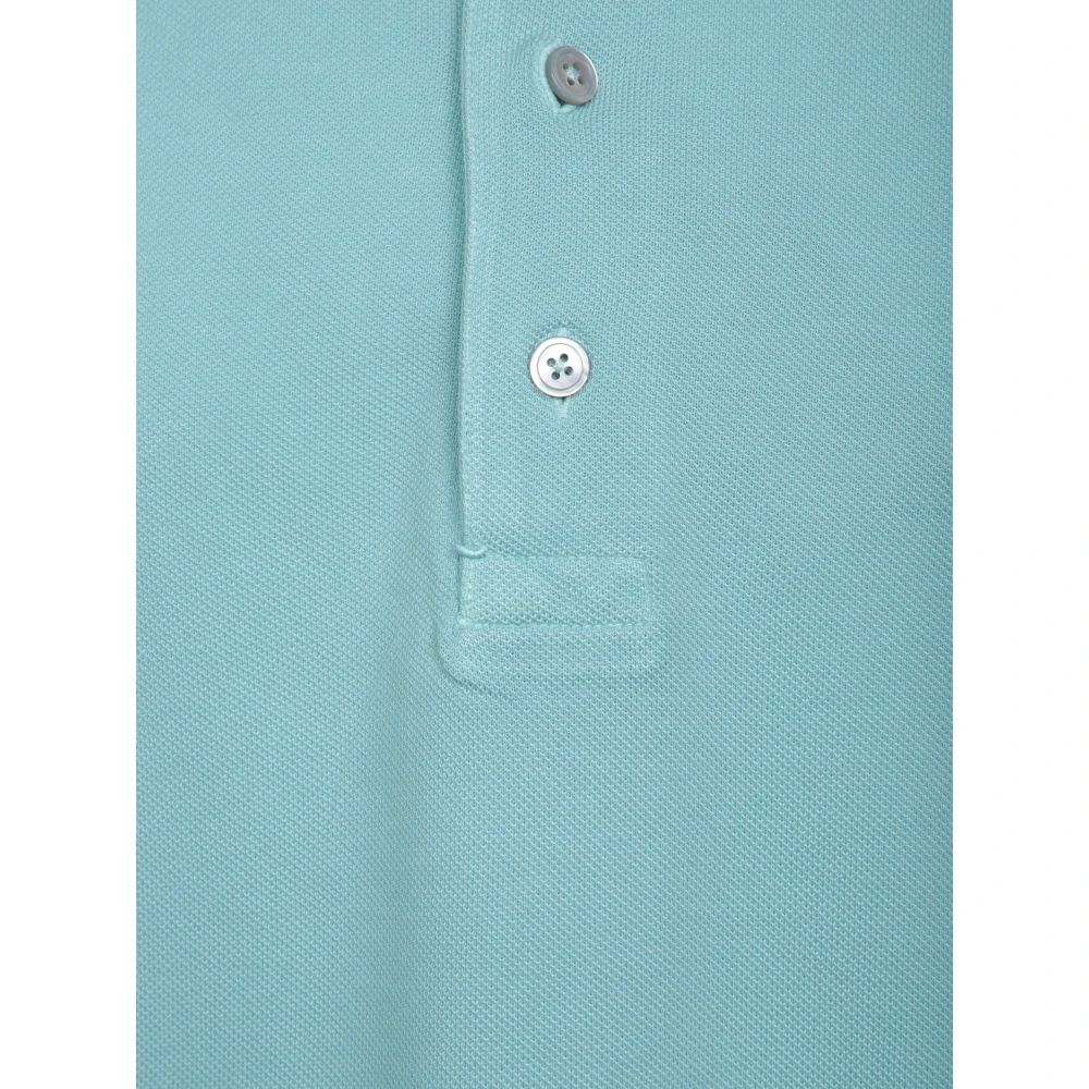 Tom Ford Zachte Lyocell Polo Shirt Green Heren