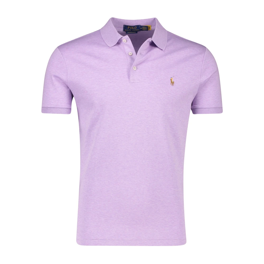 Ralph Lauren Paarse Polo T-shirt met korte mouwen Purple Heren