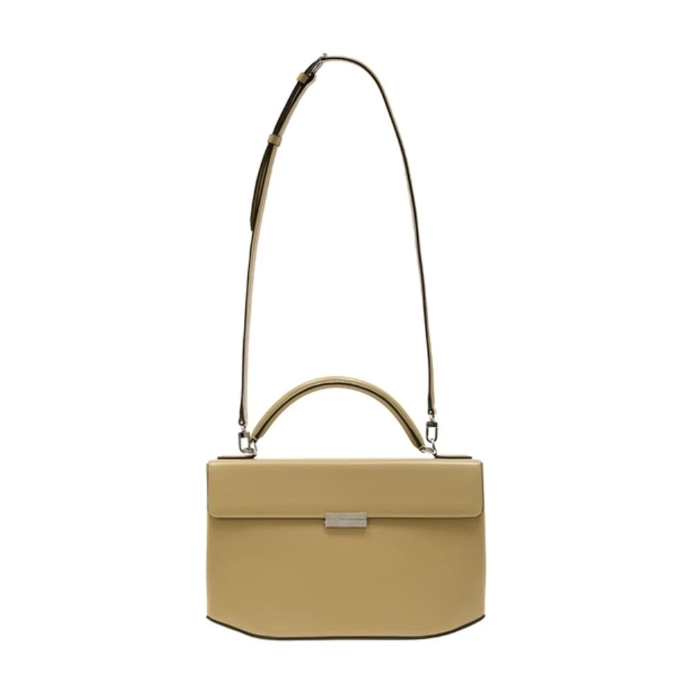 Totême Women's Beige Handbags, One Size, Box Top Handle Purse