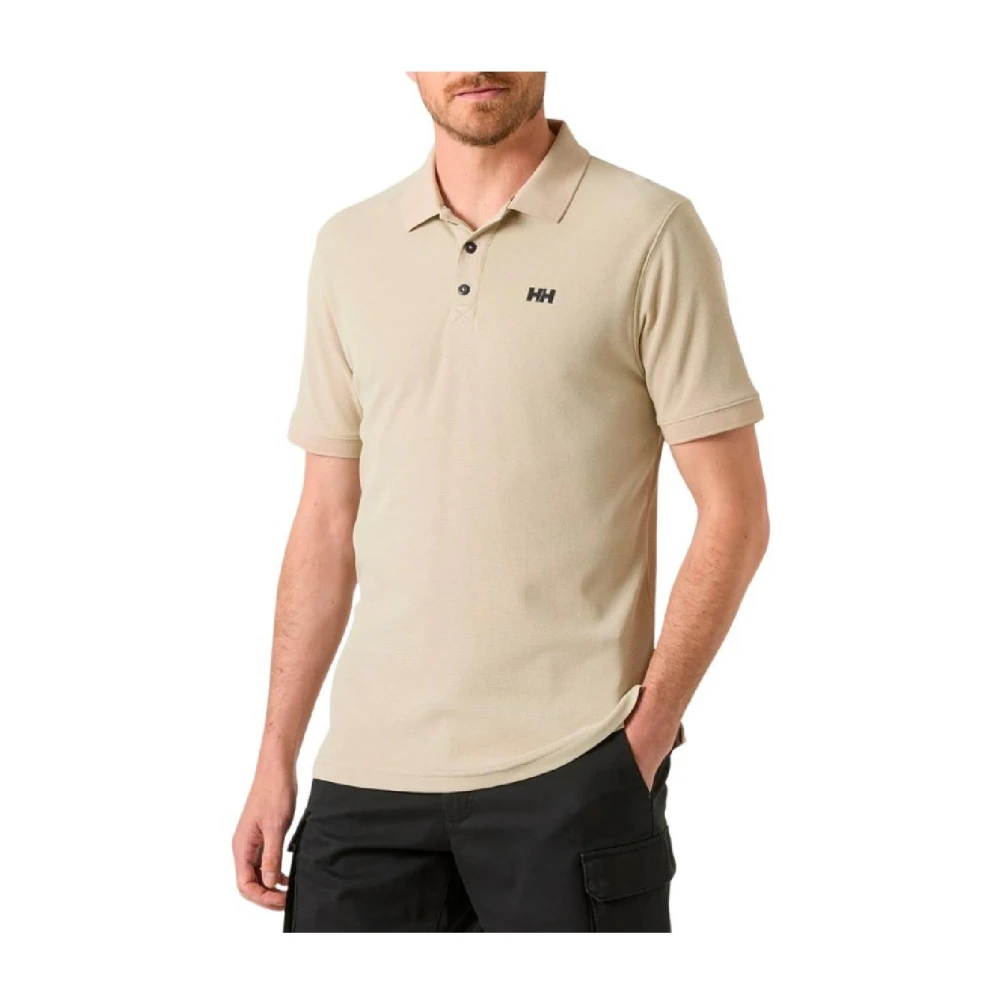 Helly Hansen Beige Driftline Polo - Male - Training T-Shirts & Tops - L - Sport