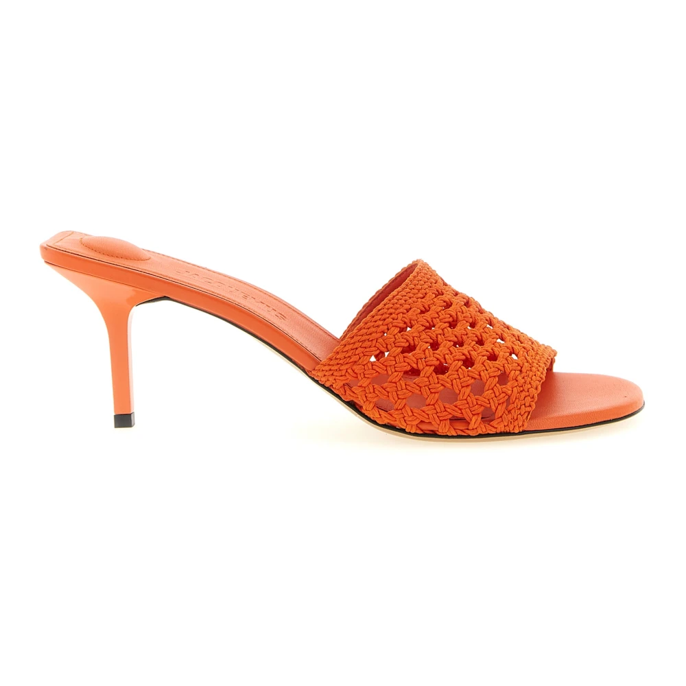 Jacquemus Women's Orange Heeled Mules, 5 Uk, Les Mules Cubisto