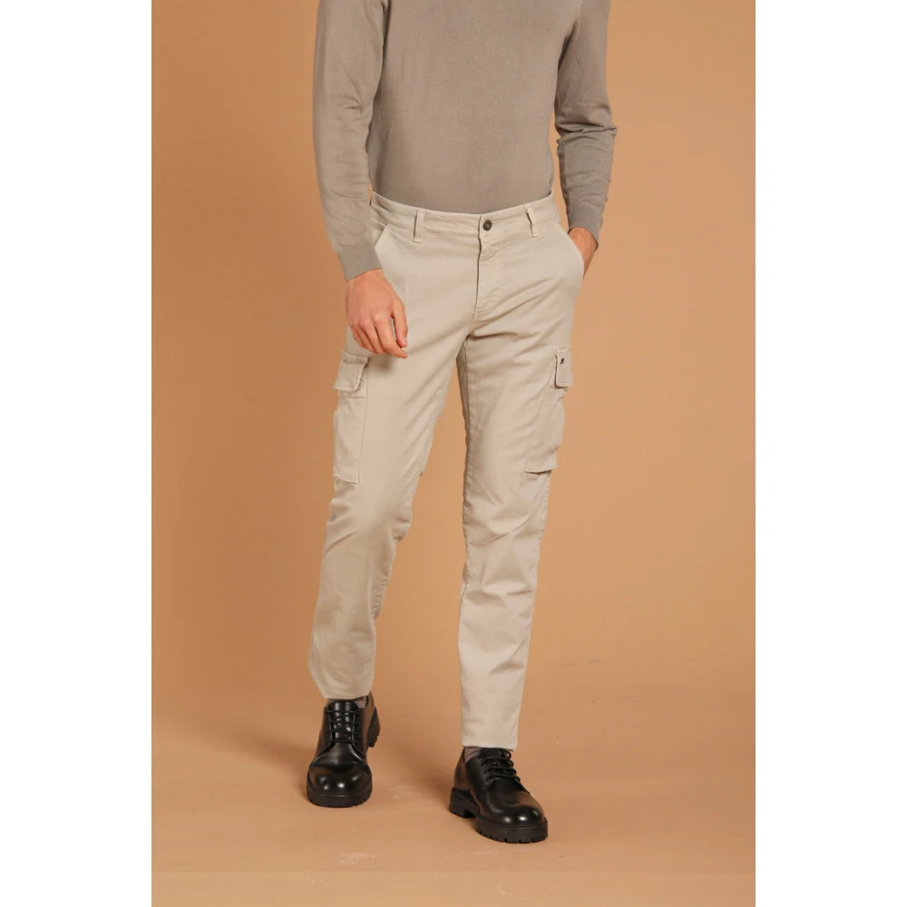 Mason's Extra Slim Fit Cargo Broek Gray Heren