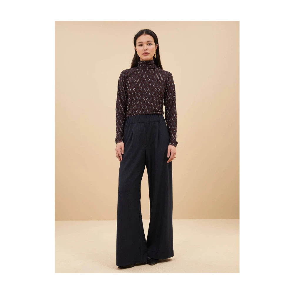 By-Bar Streep Broek Benji Blue Dames