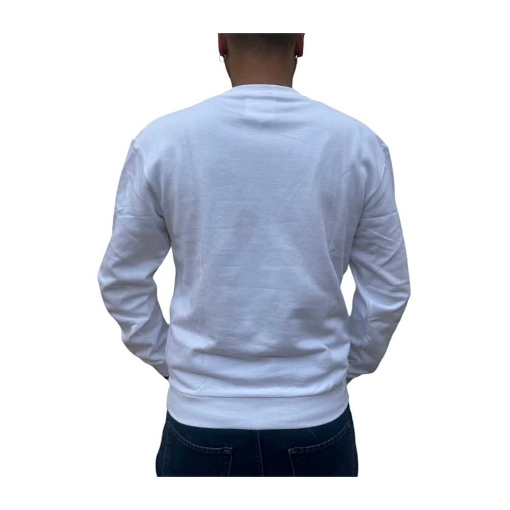 Moschino Katoenen trui White Heren