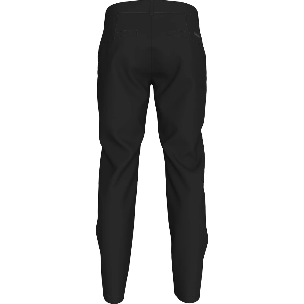 Calvin Klein Zwarte Broek Katoenen Stof Black Heren