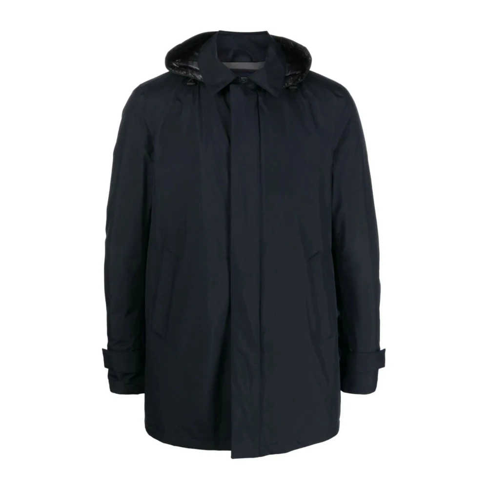 Herno Mannelijk Blauw Lange Donsjas