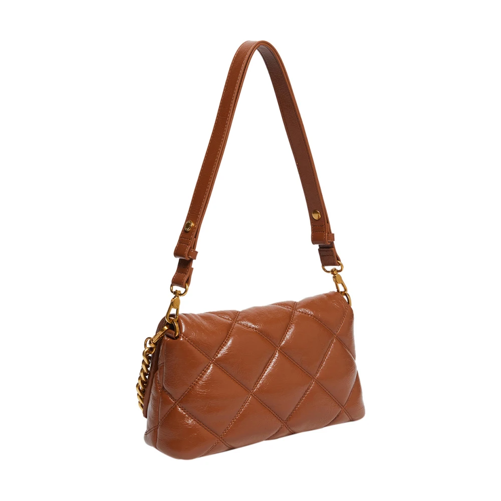 Liu Jo Bruine Schoudertas met Gouden Details Brown Dames