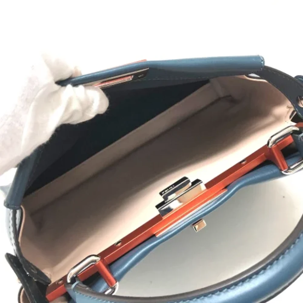 Fendi Vintage Pre-owned Leather fendi-bags Blue Dames