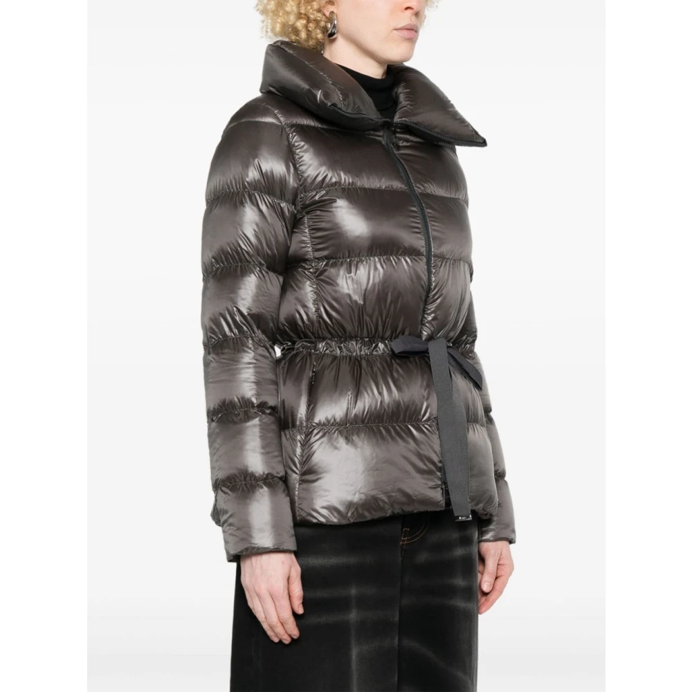Herno Grijze Gewatteerde Jas Gray Dames