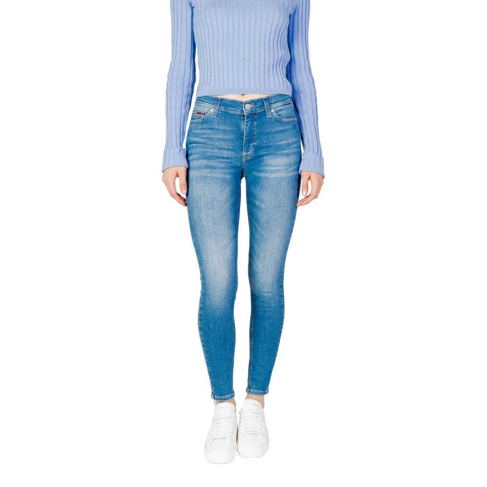 Tommy Hilfiger Women's Light/Blue Cotton Jeans & Pant