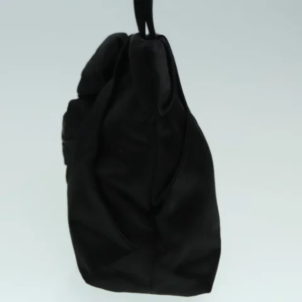 Prada Vintage Pre-owned Satin handbags Black Dames
