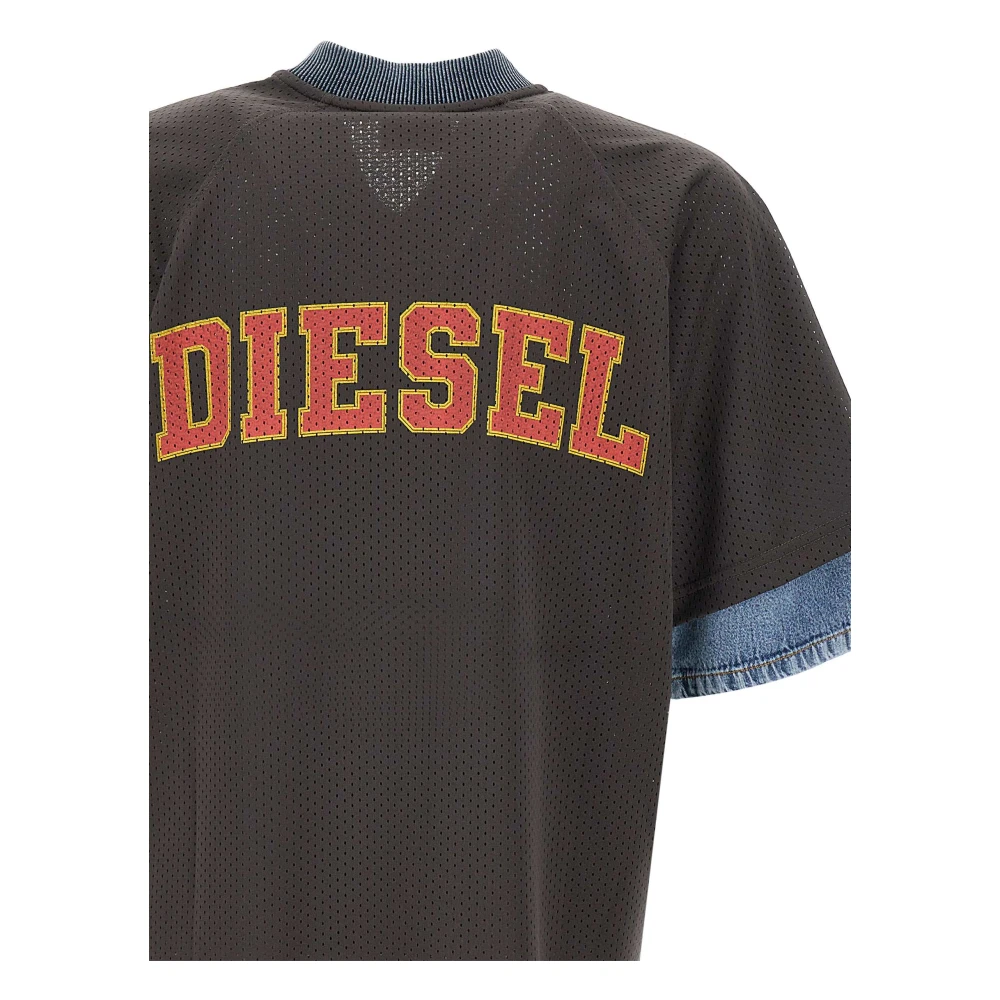 Diesel Grijze T-shirts en Polos Gray Heren